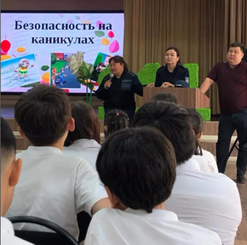 Оқушылардың күзгі демалыс кезеңіндегі қауіпсіздігін қамтамасыз ету мақсатында түсіндірме әңгіме