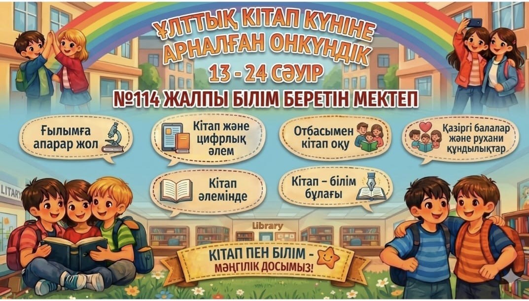 Ұлттық кітап күнінің Афишасы.